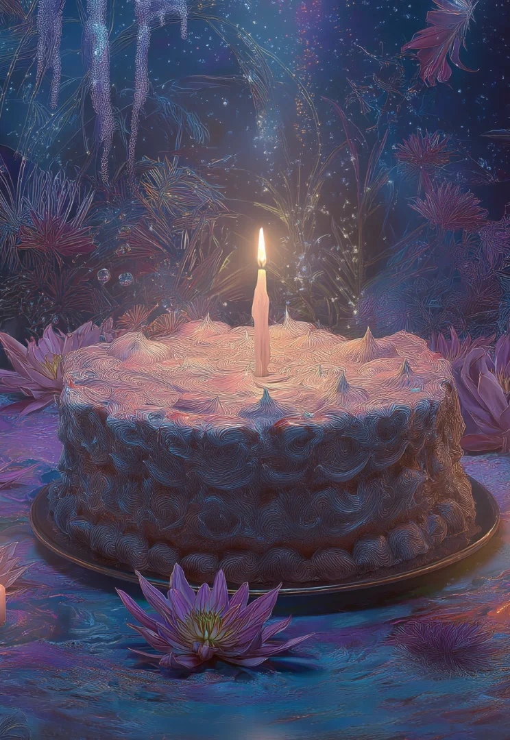 Mystical B-day birthday group card design