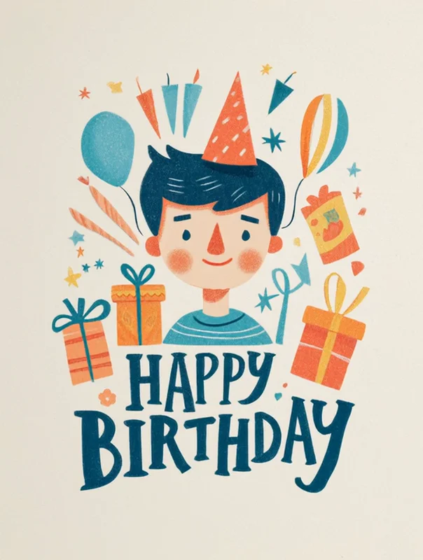 Birthday group card design
